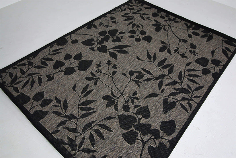 Jute Collection® Grey Branches Design Jute Area Rug