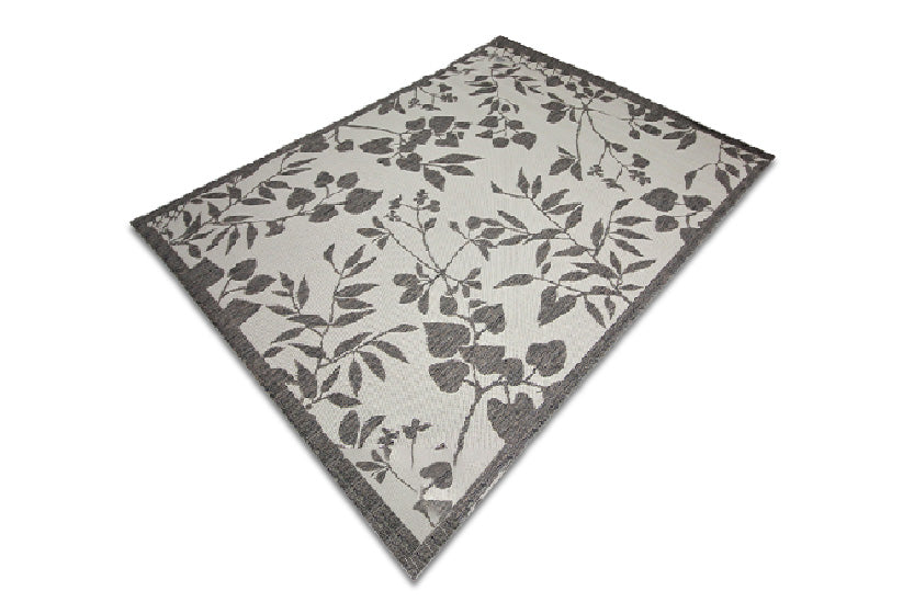Jute Collection® Ivory Branches Design Jute Area Rug