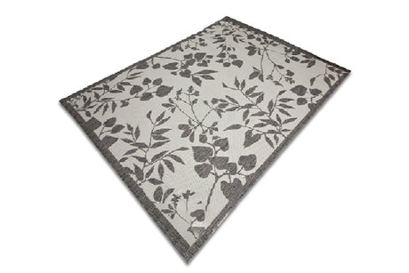 Jute Collection® Ivory Branches Design Jute Area Rug