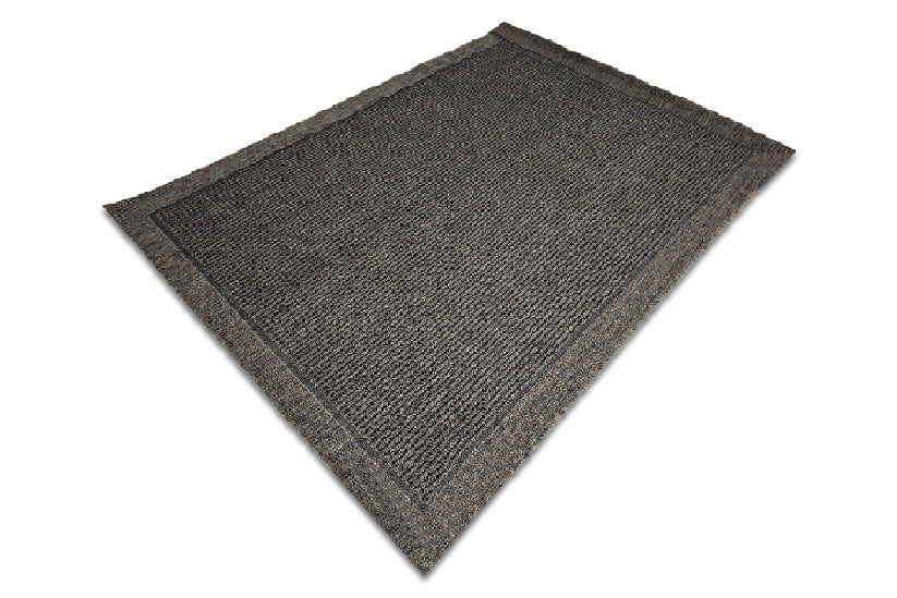 Jute Collection® Black Plain Design Jute Area Rug