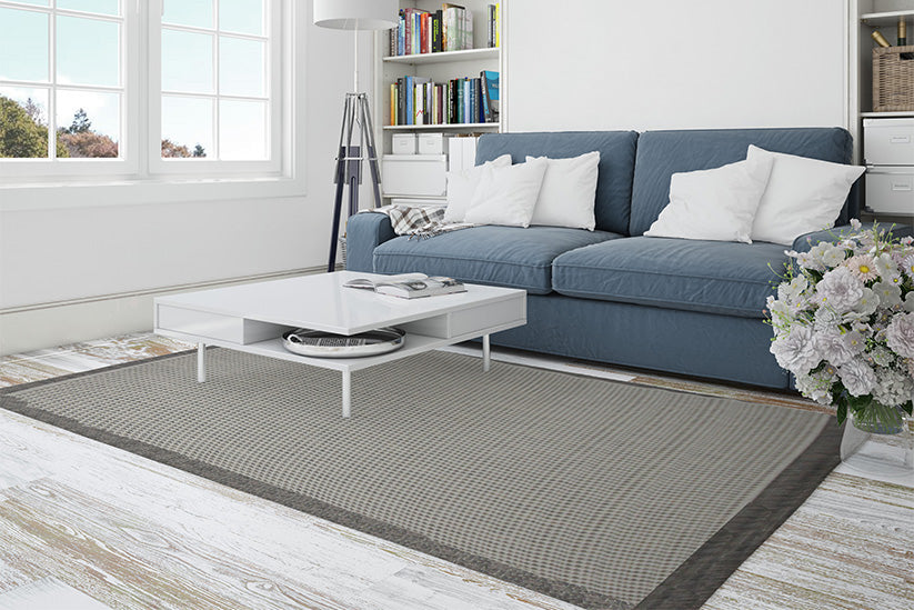 Jute Collection® Ivory Plain Design Jute Area Rug