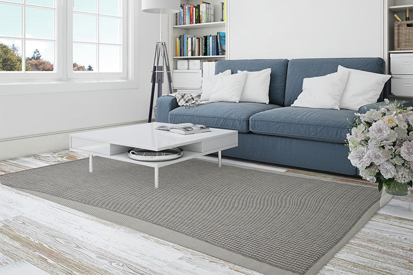 Jute Collection® Neutral Plain Design Jute Area Rug