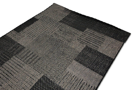Jute Collection® Black Modern Design Jute Area Rug