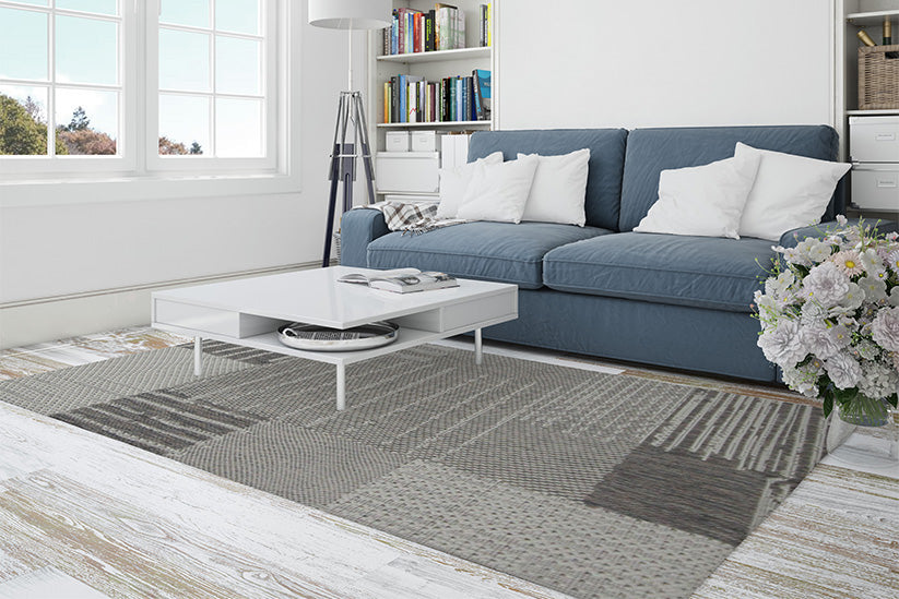 Jute Collection® Ivory Modern Design Jute Area Rug