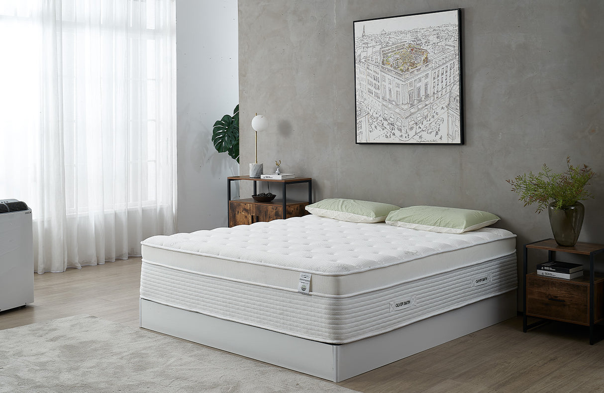 16" Cool Memory Foam Spring Hybrid Mattress With Breathable Cover
