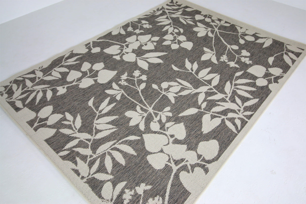 Jute Collection® Neutral Branches Design Jute Area Rug - HomeLife Company
