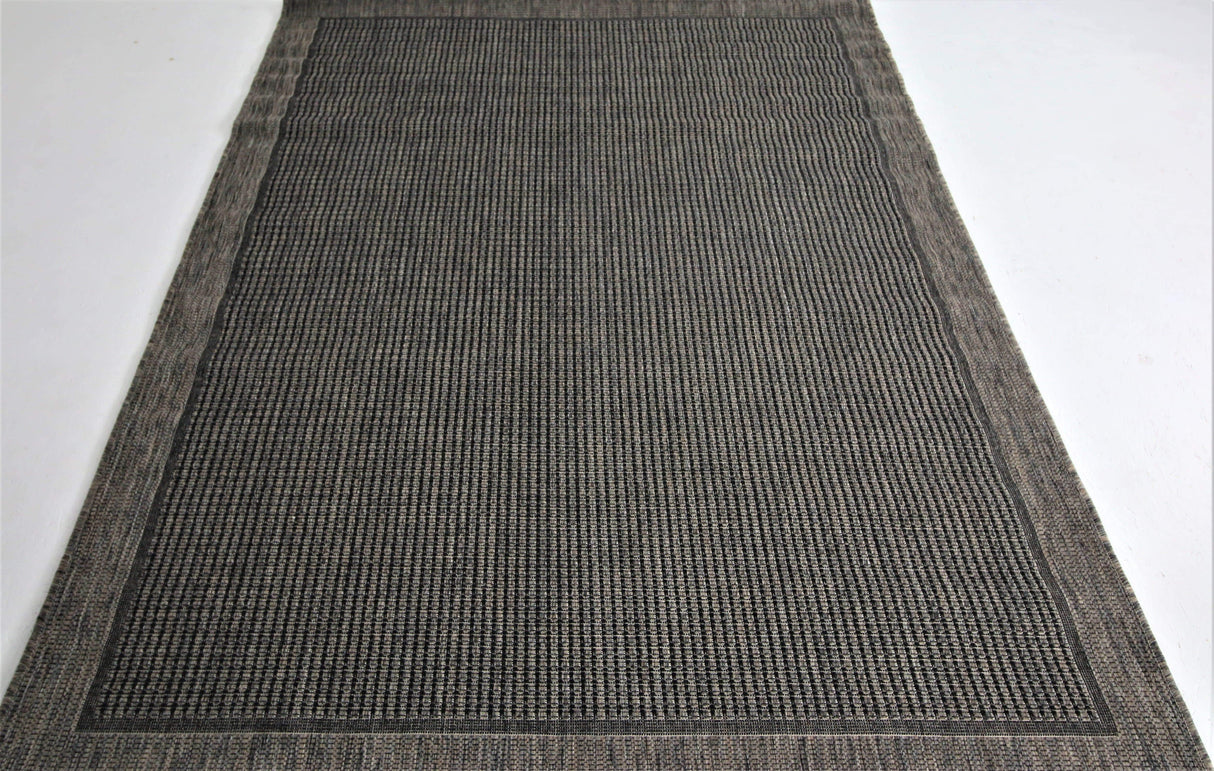 Jute Collection® Black Plain Design Jute Area Rug - HomeLife Company