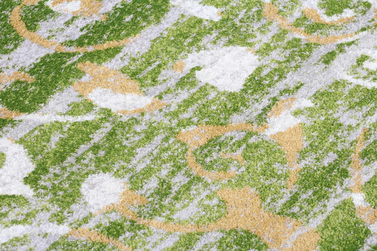 Paris Collection Oriental Cream Green Gold Area Rug - HomeLife Company