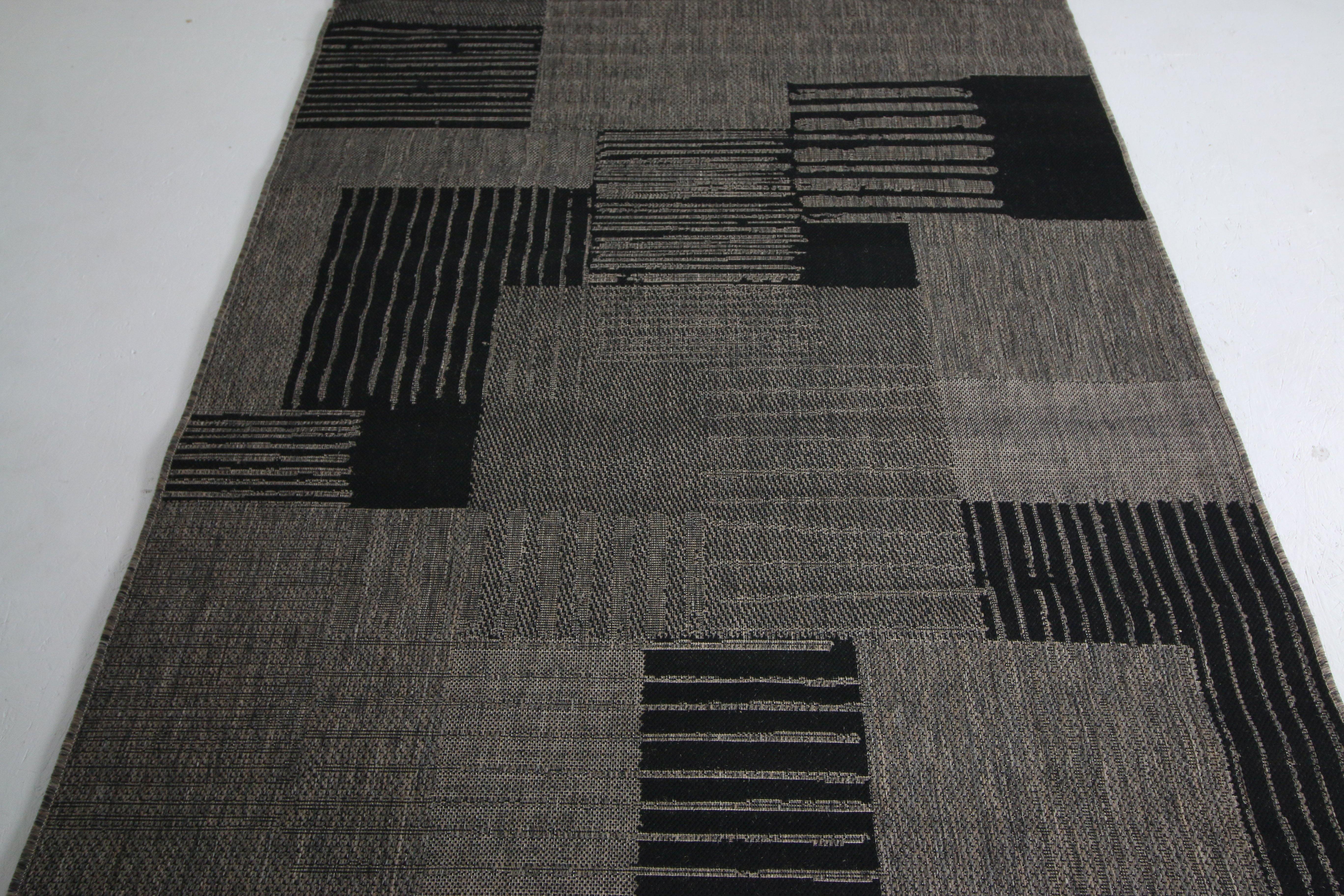 Jute Collection Grey Modern Design Jute Area Rug HomeLife Company   JUTE8005GREY2 